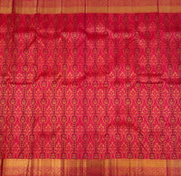 Thumbnail for Kanchivaram Pure Silk Pure Zari Brocade Saree | Pink | Gold Zari | Handwoven | Ships from California