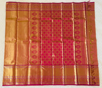 Thumbnail for Kanchipuram/Kanchivaram handloom pure tissue silk saree | double shade |  Silk Mark | Ships from California