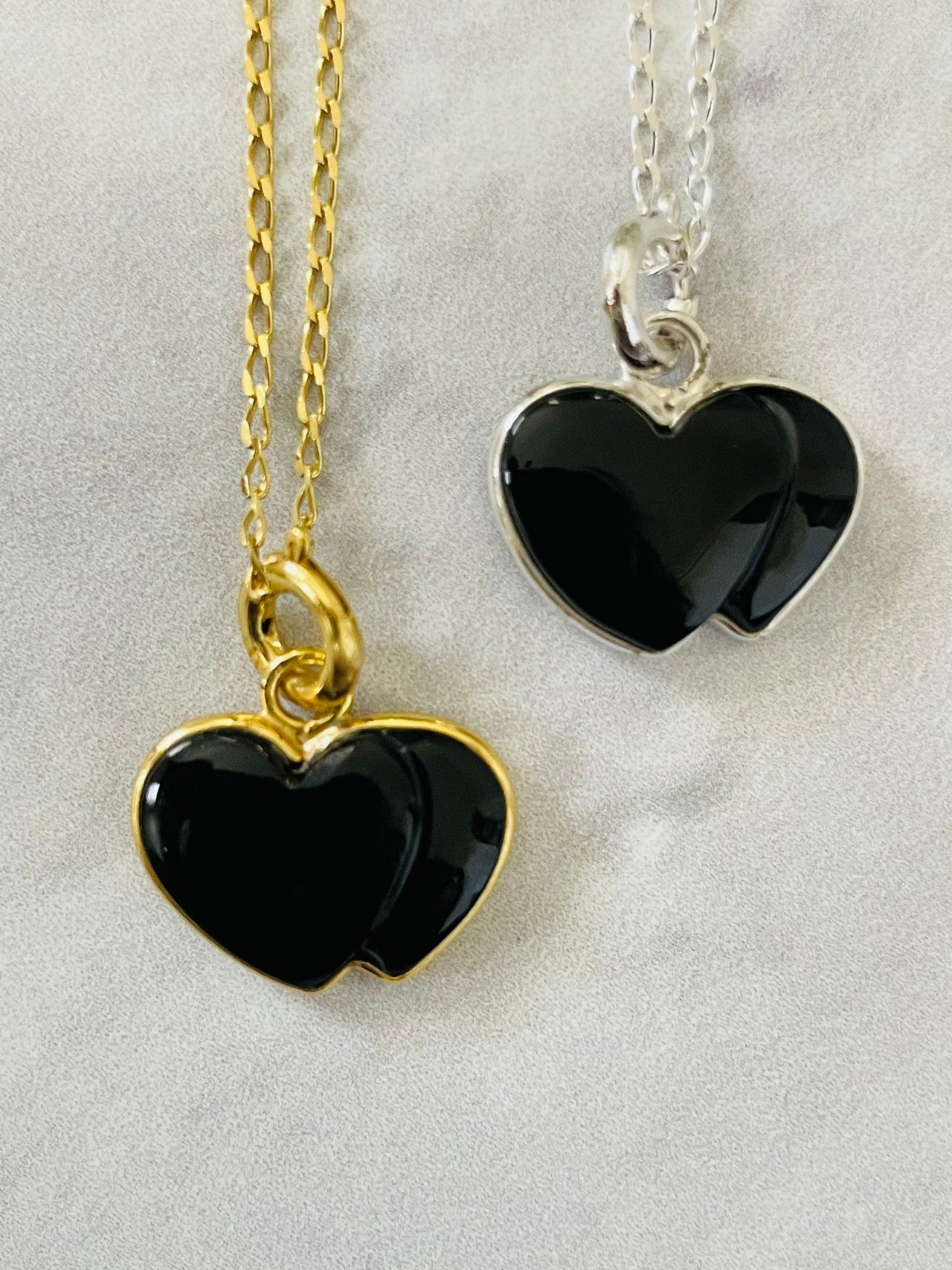 Black Onyx Gemstone Pendant Necklace | Ships from California